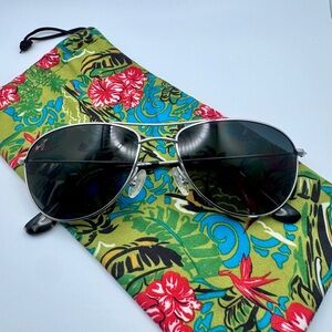 Maui Jim Sunglasses with Floral Pouch and Box